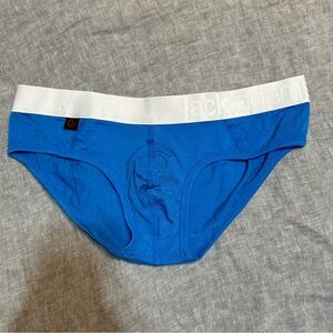 Jack Adams Naked Fit Tencel Briefs Brilliant Blue Size XL New